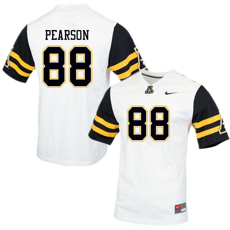 Men #88 Henry Pearson Appalachian State Mountaineers College Football Jerseys Sale-White